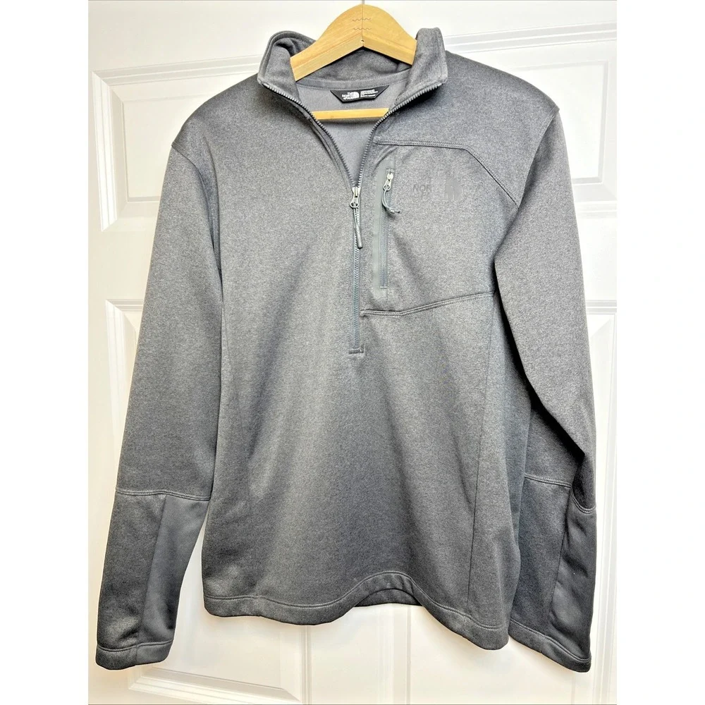 The North Face TKA Glacier 1/4 Zip Men's Small Black F18 Stretch Chest Pocket